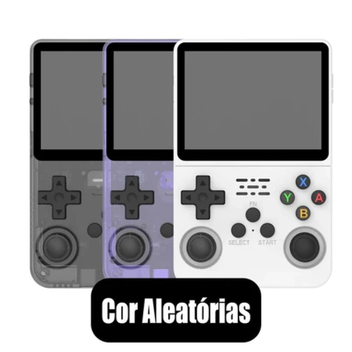 Console Portátil BOYHOM R36S 64GB Tela IPS 3.5" - Cor aleatória